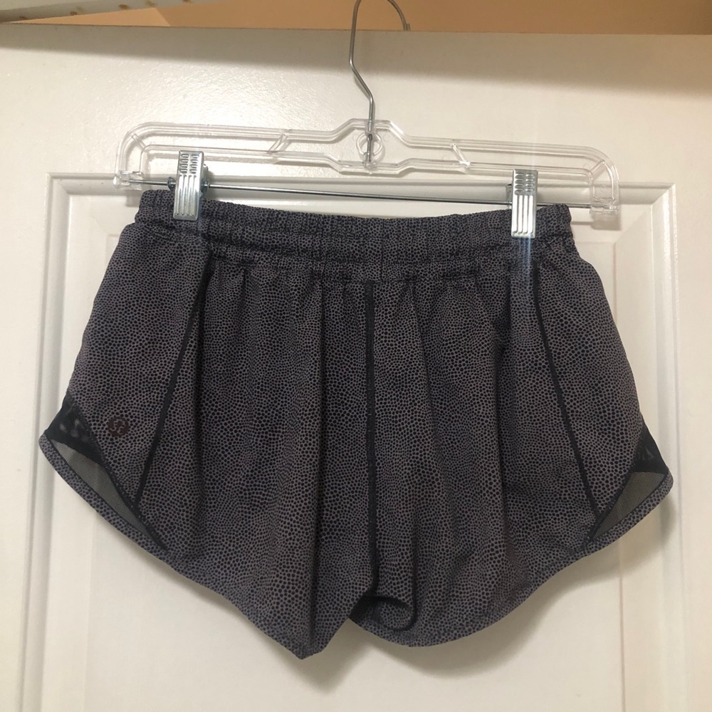 lululemon athletica Black Speckle Athletic Shorts Size 4